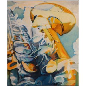 Kristina Mareković - Saxophone in Blue and Gold
